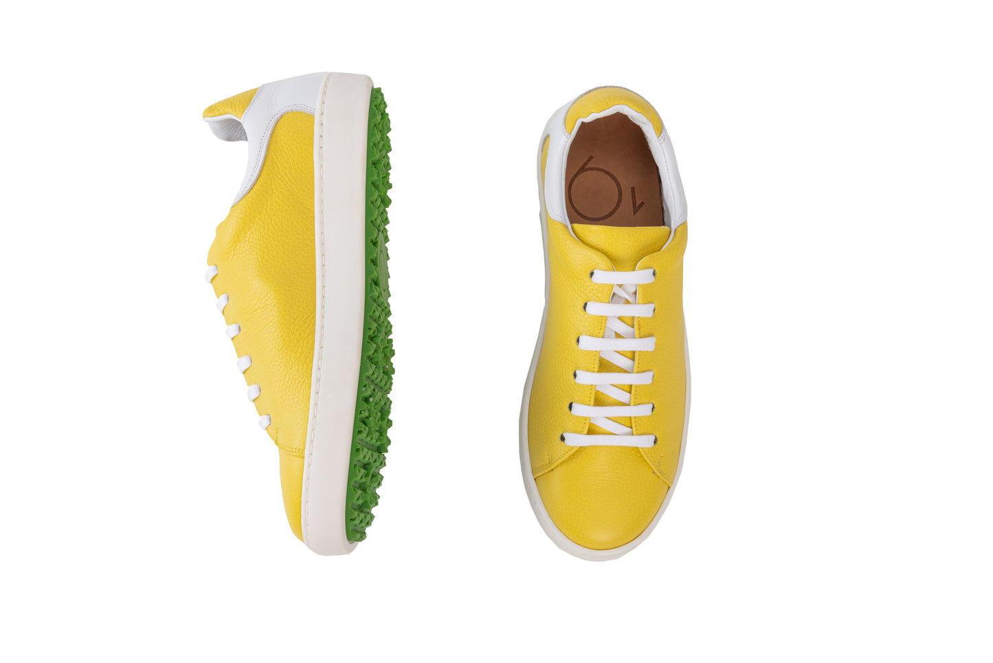 Lady Leder Sneaker -Limon & Blanco (Damen)