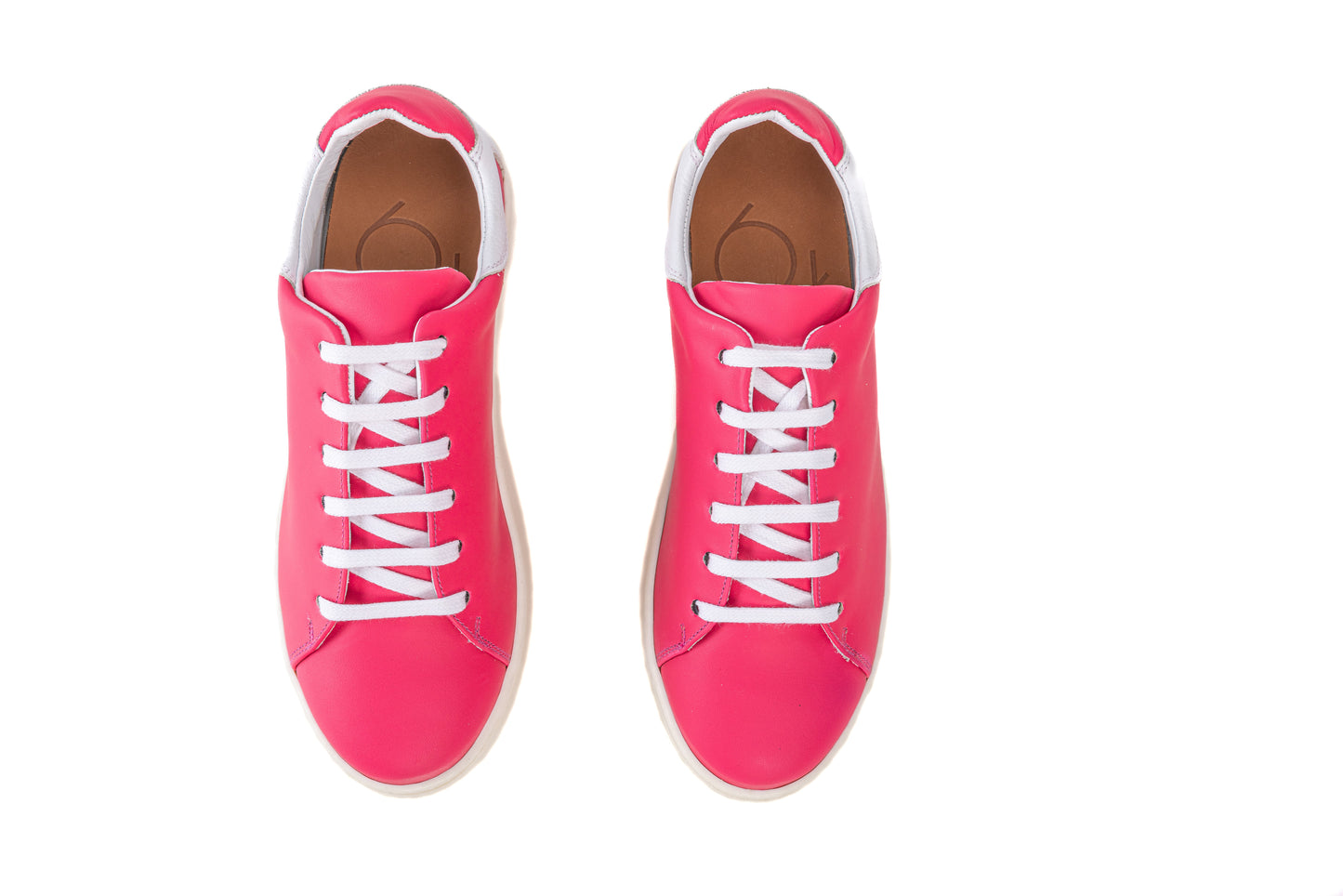 Lady Leder Sneaker Madras Fushia & Blanco (Damen)