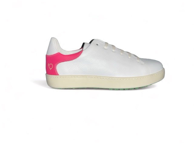 Lady Leder Sneaker Blanco& Madras Fushia (Damen)